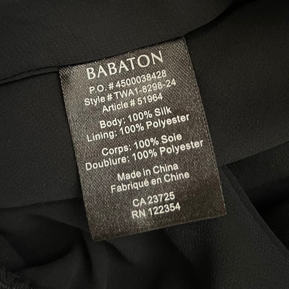 Babaton Corbett Romper - Silk Jumpsuit - Black - Size M - Picture 7 of 7